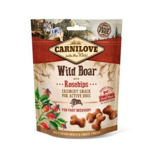 Carnilove Crunchy Dog Treats 200g - Wild Boar & Rosehips